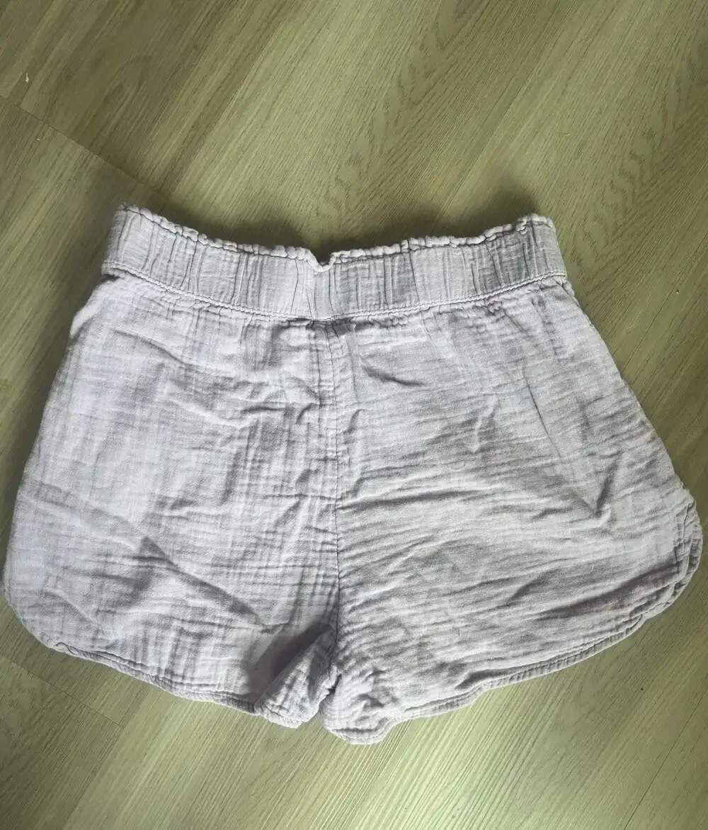 Universal Thread Women's Cotton Gauze Lavender V-Neck Top and Shorts Set
